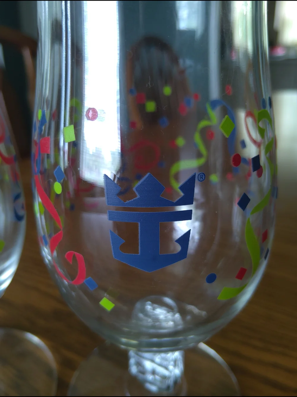 Royal Caribbean clear drinkware cheerful